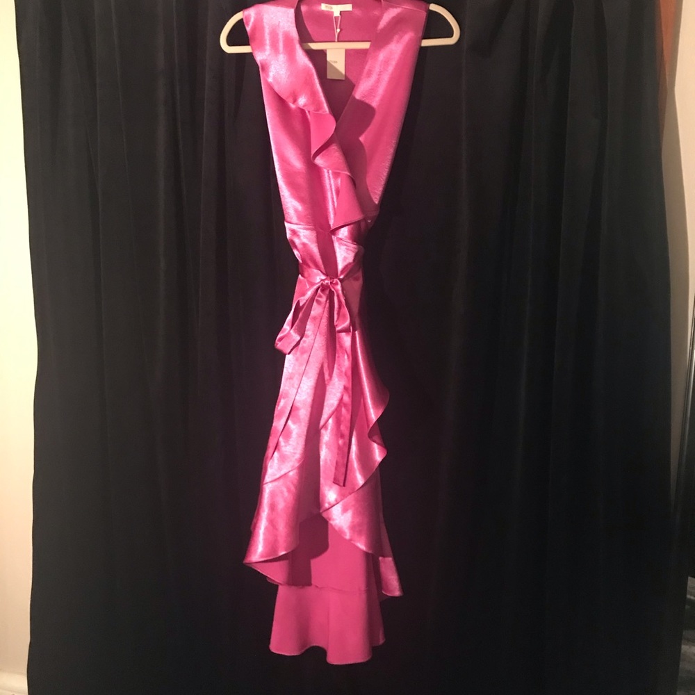 Pink midi dress